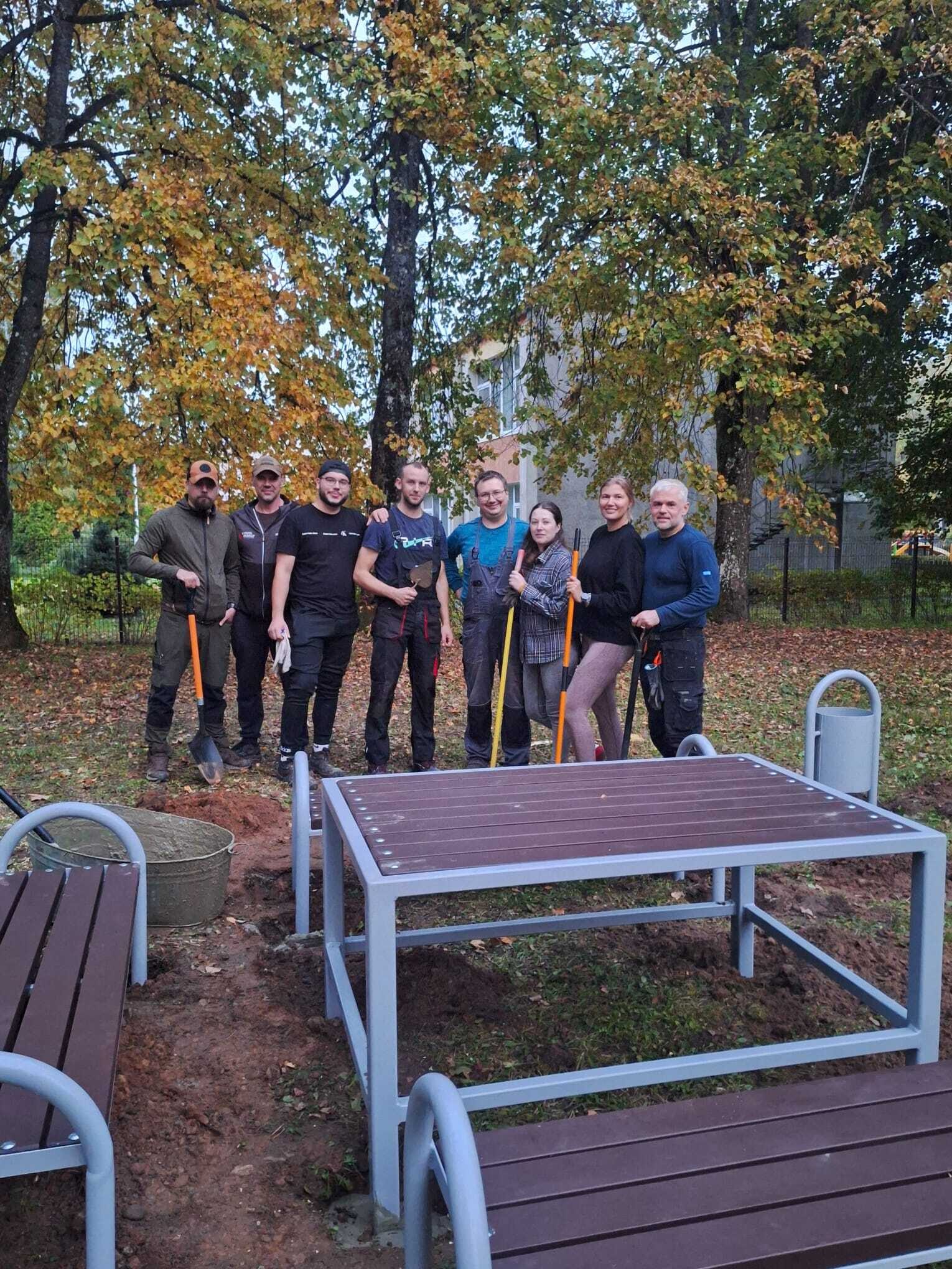 Riebiņos izveidota atpūtas vieta iedzīvotājiem