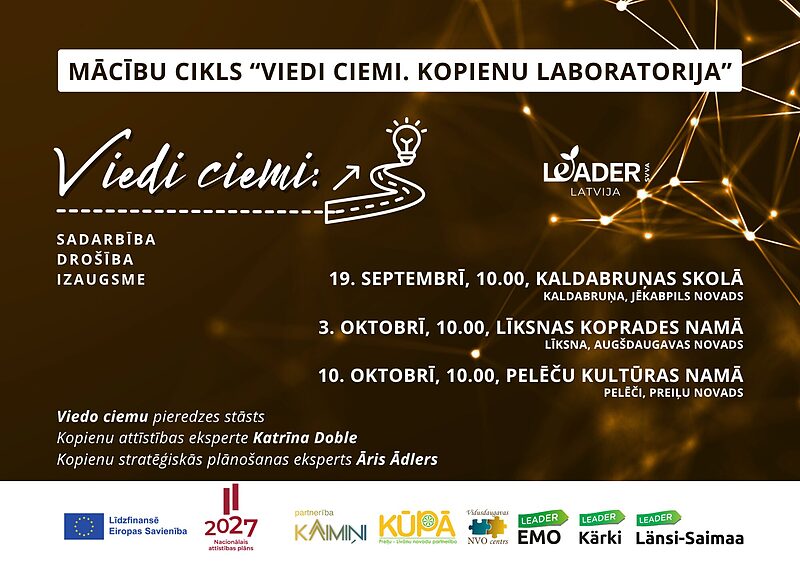 Tiek uzsāktas projekta „Viedi ciemi: sadarbība, drošība, izaugsme” aktivitātes