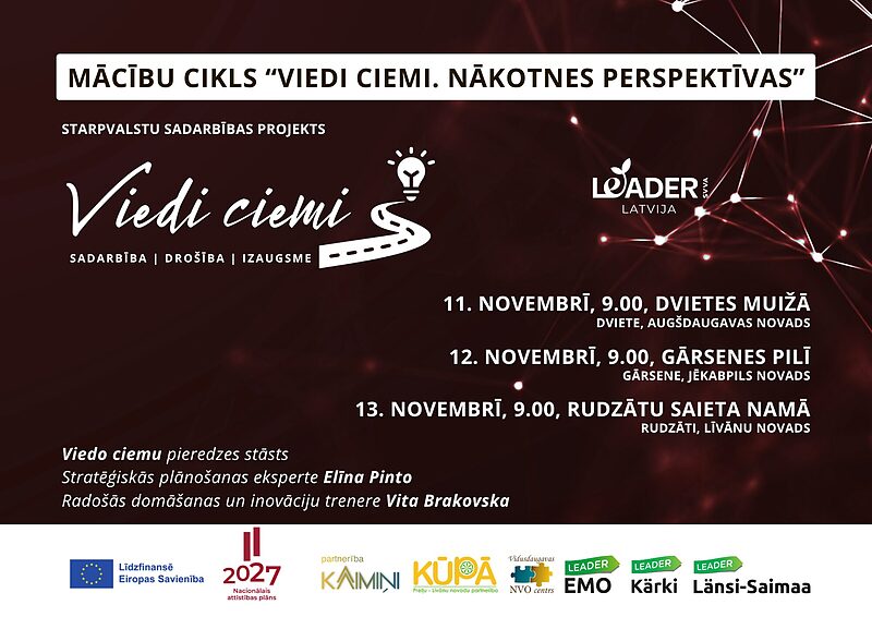 Tiks uzsākts mācību cikls „Viedi ciemi. Nākotnes perspektīvas” Viedajiem ciemiem