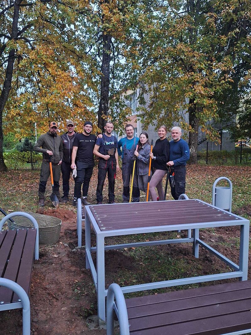 Riebiņos izveidota atpūtas vieta iedzīvotājiem