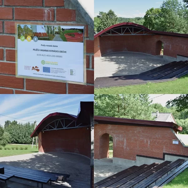 Pelēču vasaras estrādes izbūve