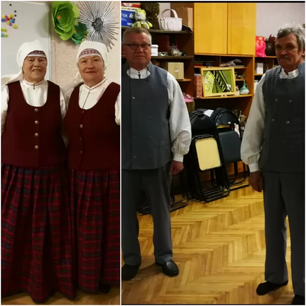 Senioru kolektīvs "Brūklenājs" tautas tērpos